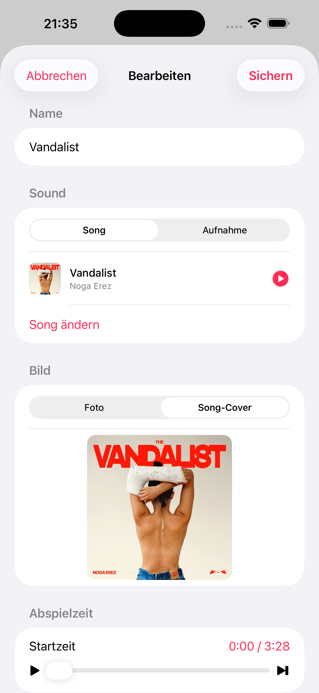Screenshot: Sound Widgets